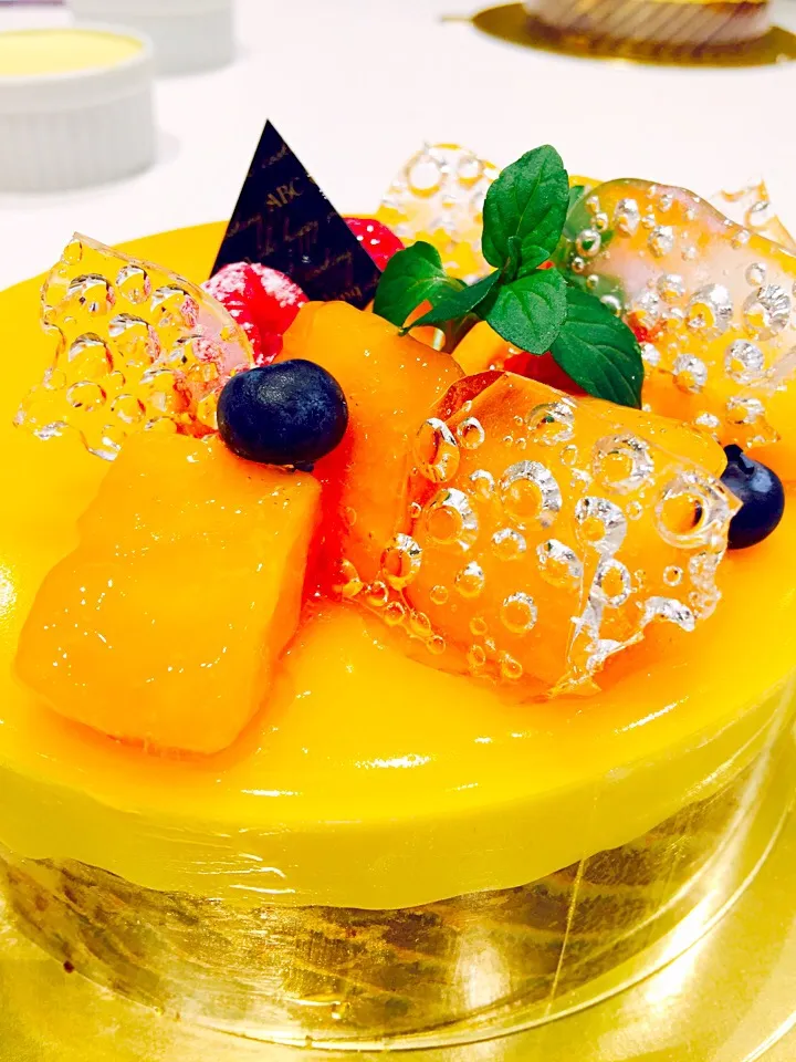 Tropical Mango and passion fruits mousse|きくちゃんさん