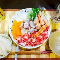 Snapdishの料理写真:自家製 北海しゃぶしゃぶセット|あやさん