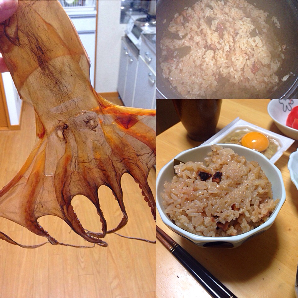 たこ飯 たこの干物で炊き込みご飯 りりこ Snapdish スナップディッシュ Id Iuebca