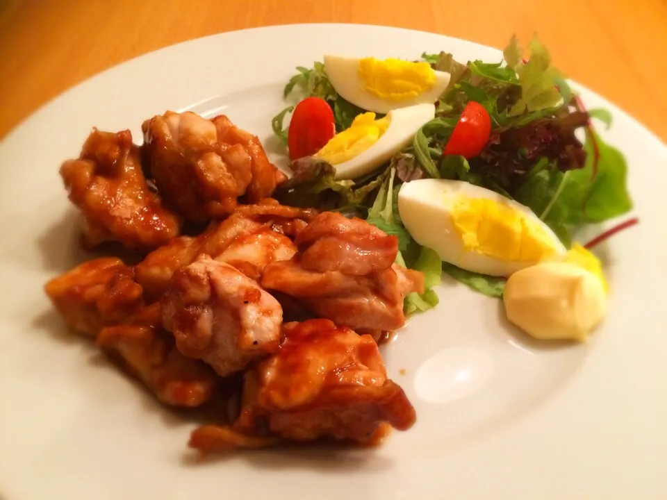 海鮮醤で鶏肉焼き🐓|女神さん