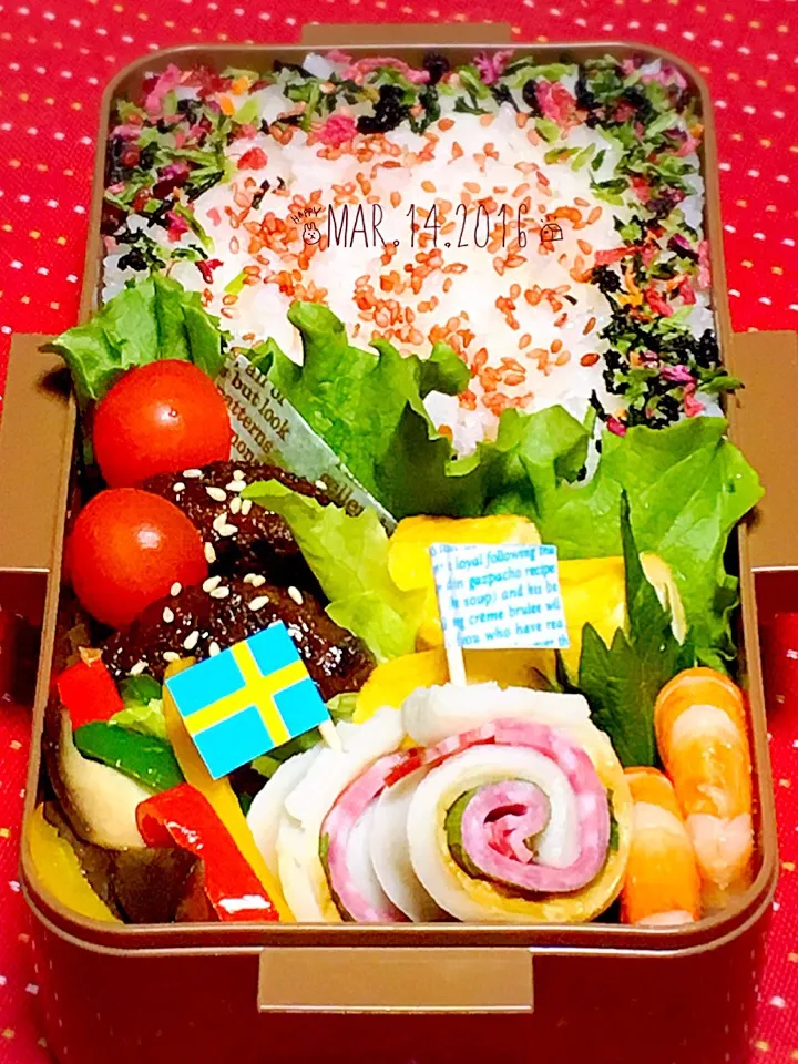 Snapdishの料理写真:高校生男子のがっつり弁当.ﾟ٩(๑⃙⃘˙ᵕ˙๑⃙⃘)۶:.｡|おざMAMAさん