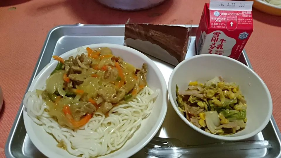 Snapdishの料理写真:今日の給食(3/14)|えっちゃんさん