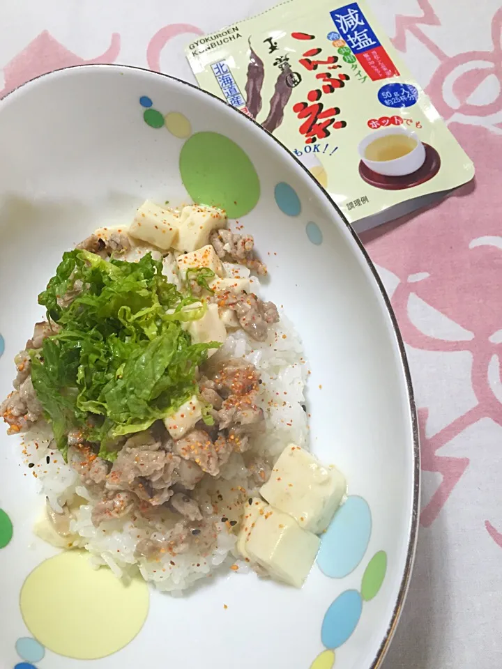 Snapdishの料理写真:創作料理♡塩麻婆丼(艸ﾟДﾟll)|さくたえさん