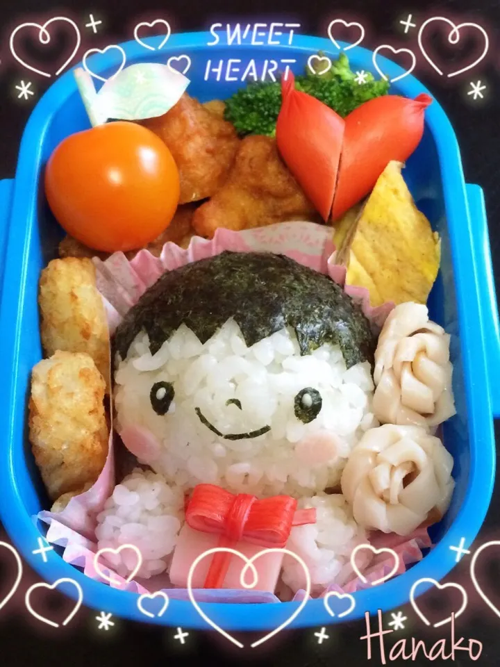 ホワイトデー弁当(#^.^#)。プレゼントはカニカマです！（≧∇≦）|hanakoさん