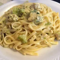 Homemade Spanish chicken and broccoli Alfredo|sarrah sadさん