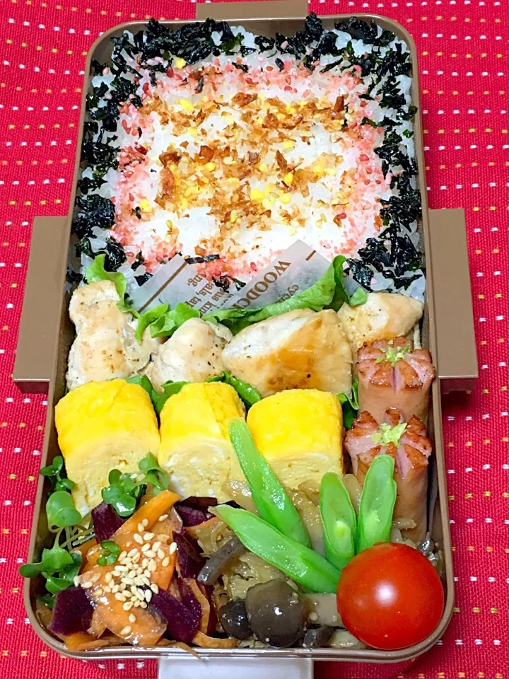 高校生男子のがっつり弁当.ﾟ٩(๑⃙⃘˙ᵕ˙๑⃙⃘)۶:.｡|おざMAMAさん