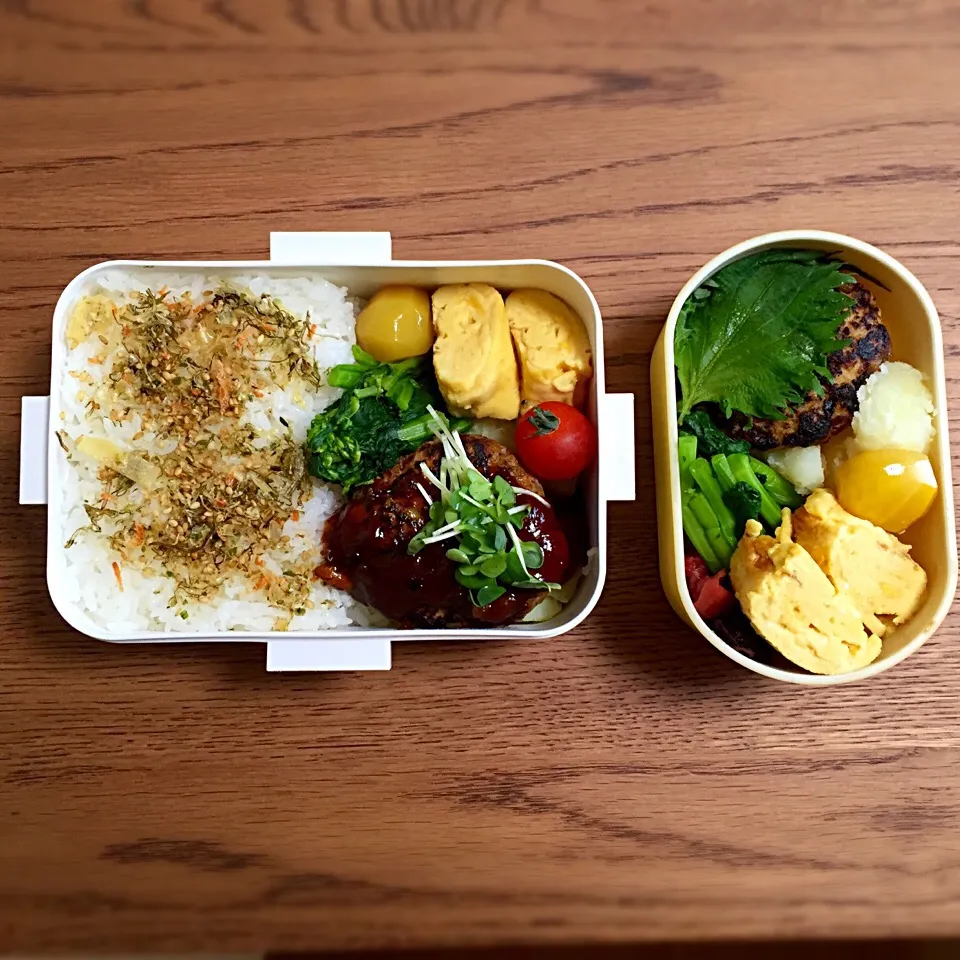 今日の旦那様&私お弁当☆
豆腐ハンバーグおべん〜|あさこさん