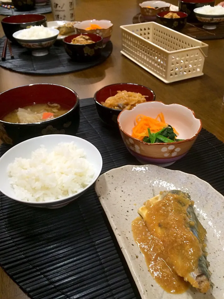 夕食＊鯖の味噌煮&麻婆春雨|穂月:ほおずきさん