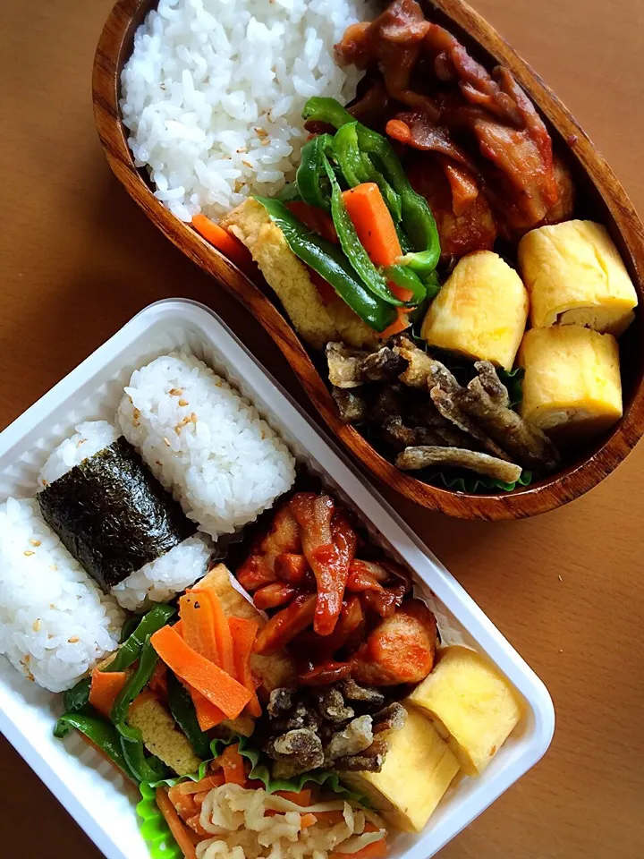 今日のお弁当♥︎2人分|ゆかさん