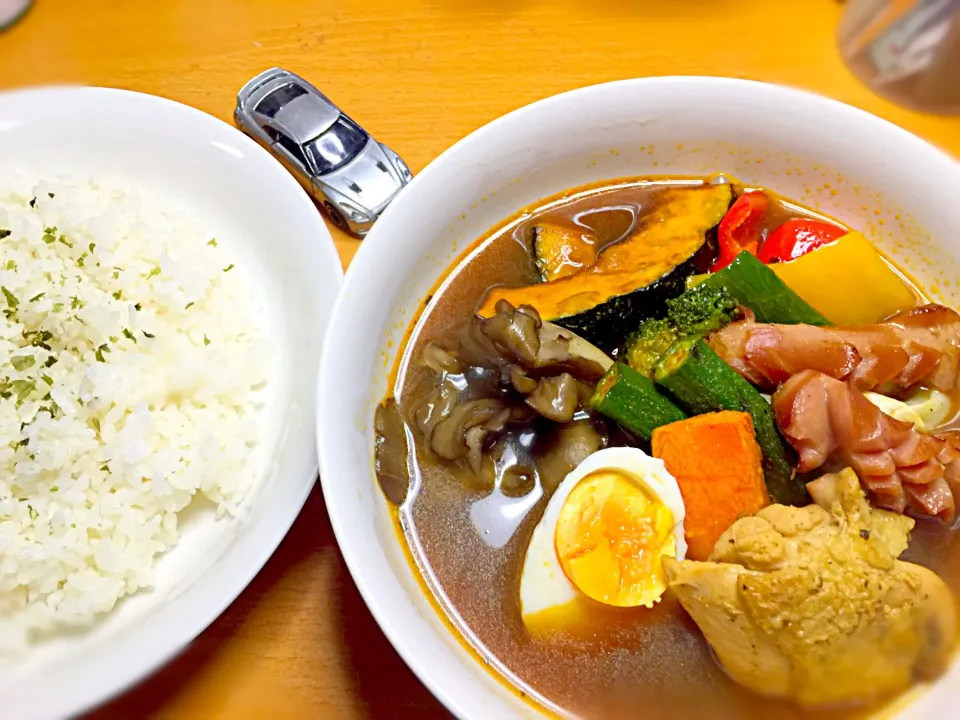 ママ手作り減塩野菜と鶏肉の
北海道スープカレー🍛|Asa Eiさん