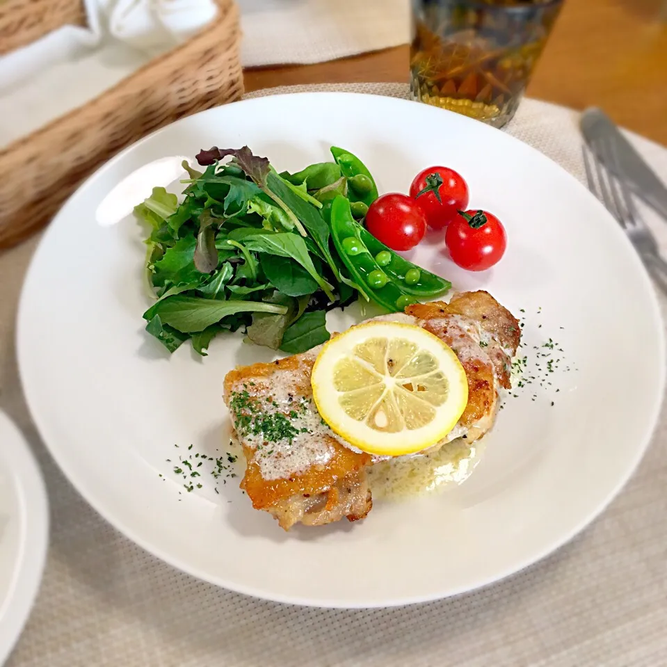 チキンソテー🍴レモンバタークリーム|むぎママさん