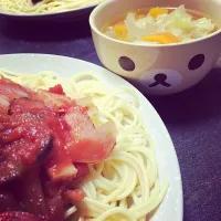 Snapdishの料理写真:ナスとベーコンのパスタ|a-chanさん