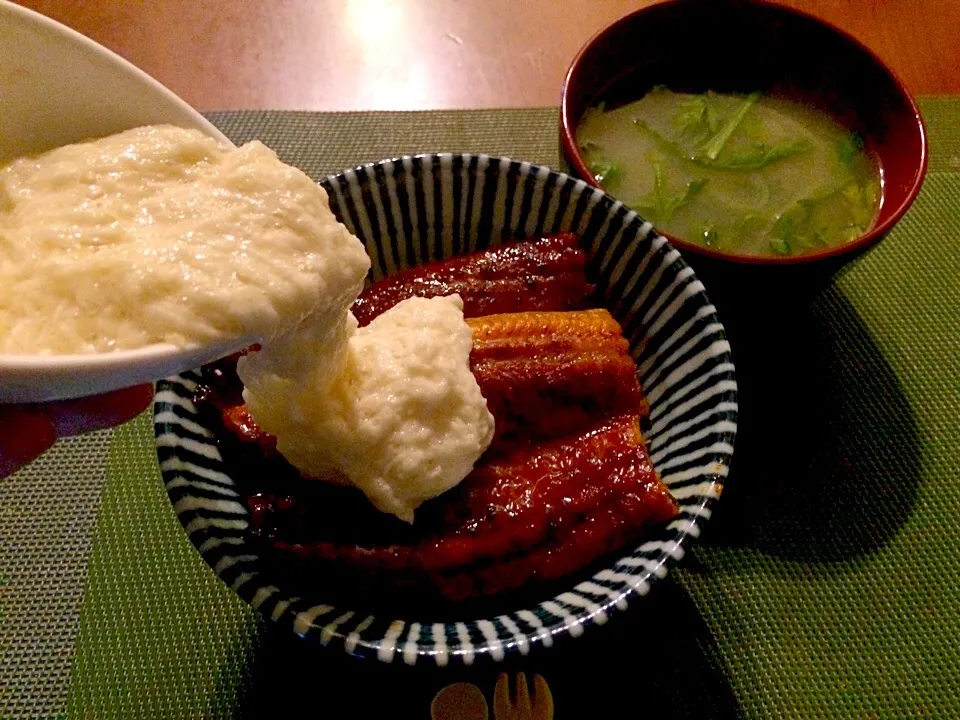 Snapdishの料理写真:Unadon(Bowl of eel&rice)❗️鰻丼 大和芋添え〜|🌈Ami🍻さん