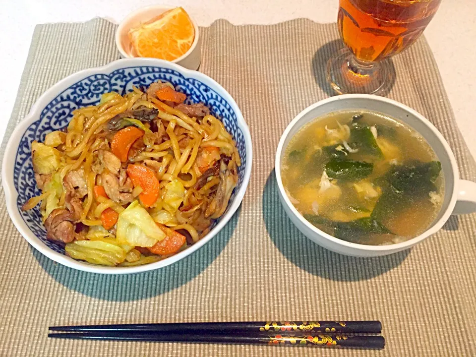 Snapdishの料理写真:焼うどんバター醤油♬|zoemocさん