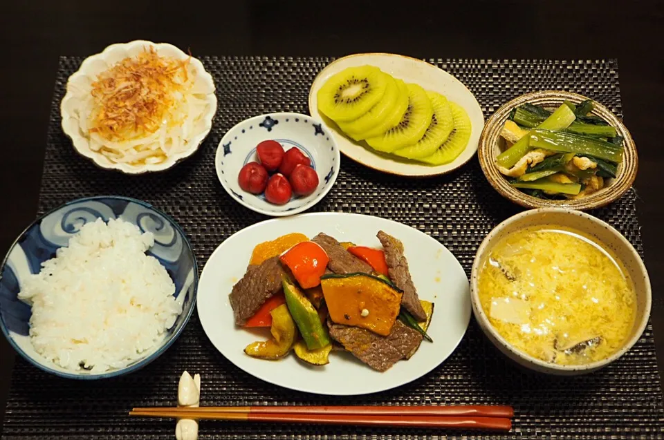 牛肉とグリル野菜のサラダ|はらしおりさん