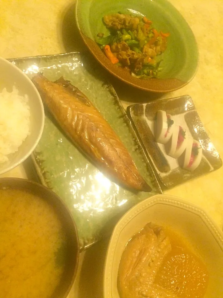 Snapdishの料理写真:焼き魚定食 醤油鯖|MIEKO 沼澤三永子さん