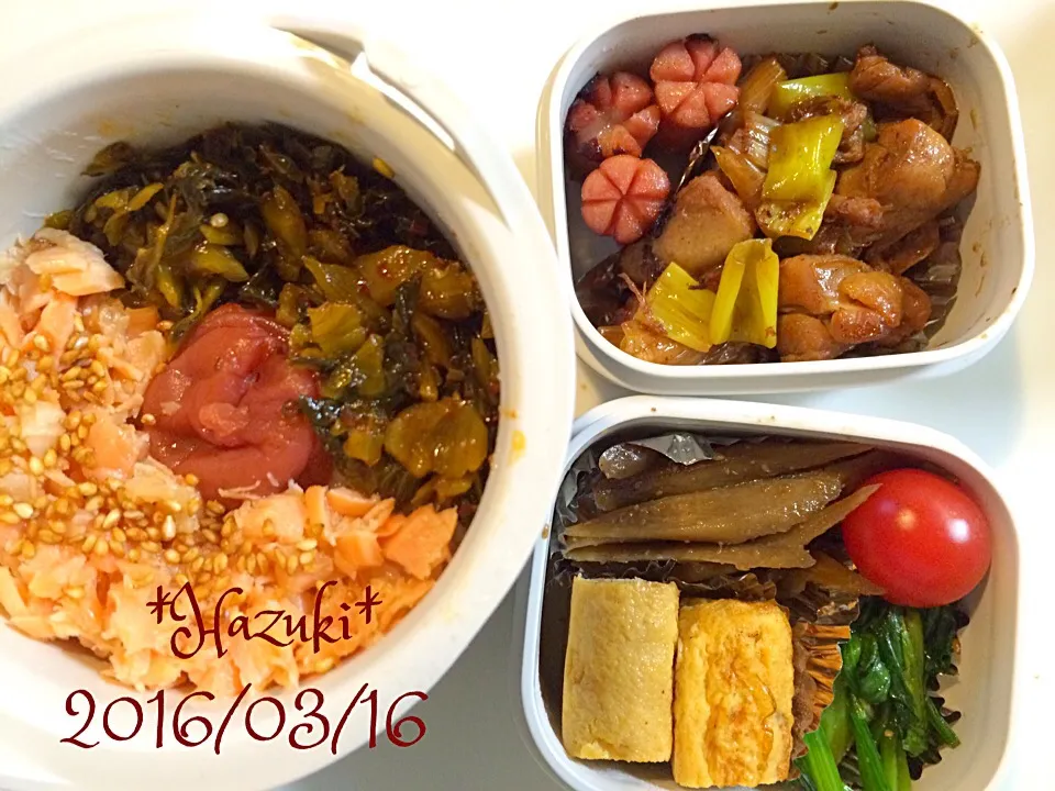 3月16日(水) 高校生息子弁当🍱🍱|Hazukiさん