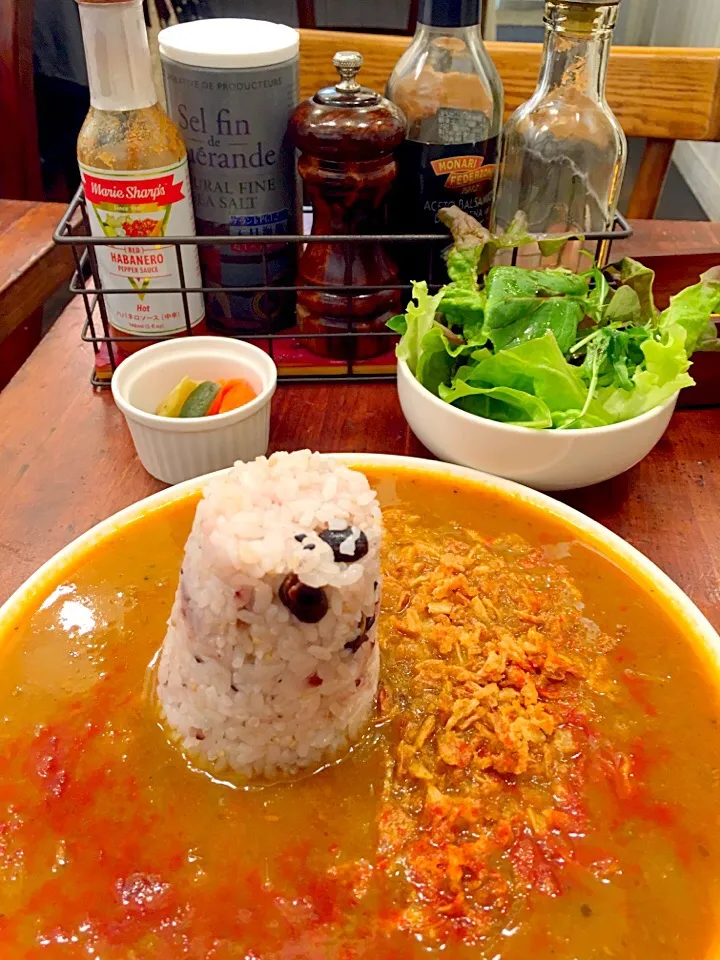 Snapdishの料理写真:0314Ginger & Star cafe  焚き火カレー|もてぃーさん