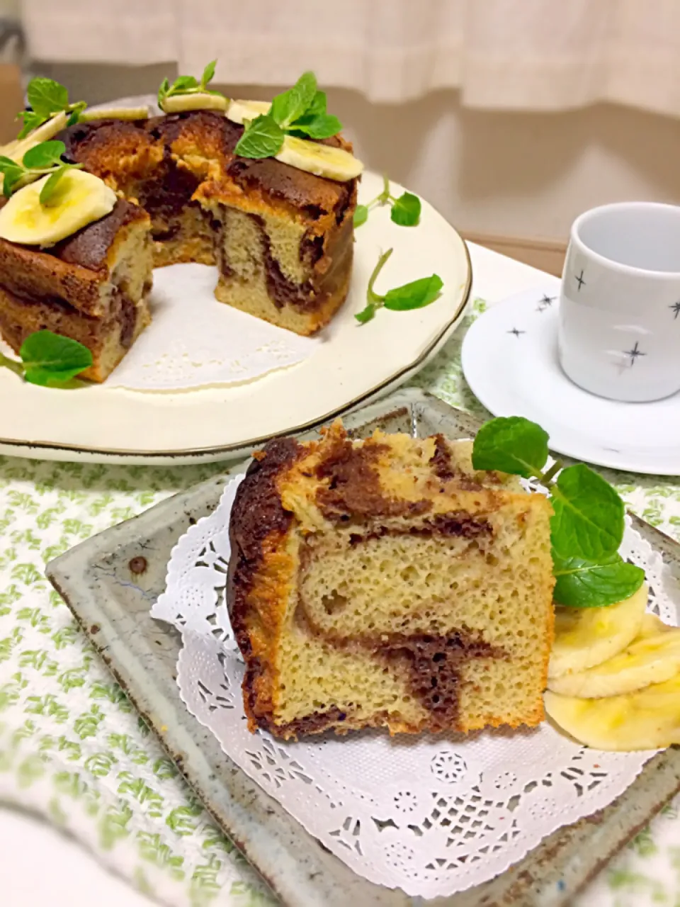 大豆と米糀のスイーツ粉で
❤︎バナナチョコシフォンケーキ❤︎|Yukariさん