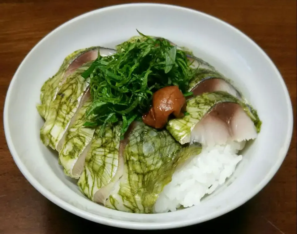 鯖丼|あらいぐまのしっぽさん