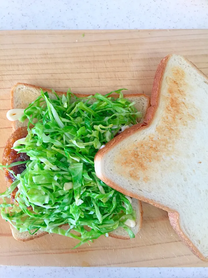 Snapdishの料理写真:高1アメフト息子朝食|misaさん