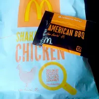 Snapdishの料理写真:【#ﾏｸﾄﾞﾅﾙﾄﾞ】新商品？期間限定？のシャカシャカチキン　アメリカンBBQ味|まゆさん