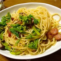 Snapdishの料理写真:菜の花パスタ|Atsuko Iwamotoさん