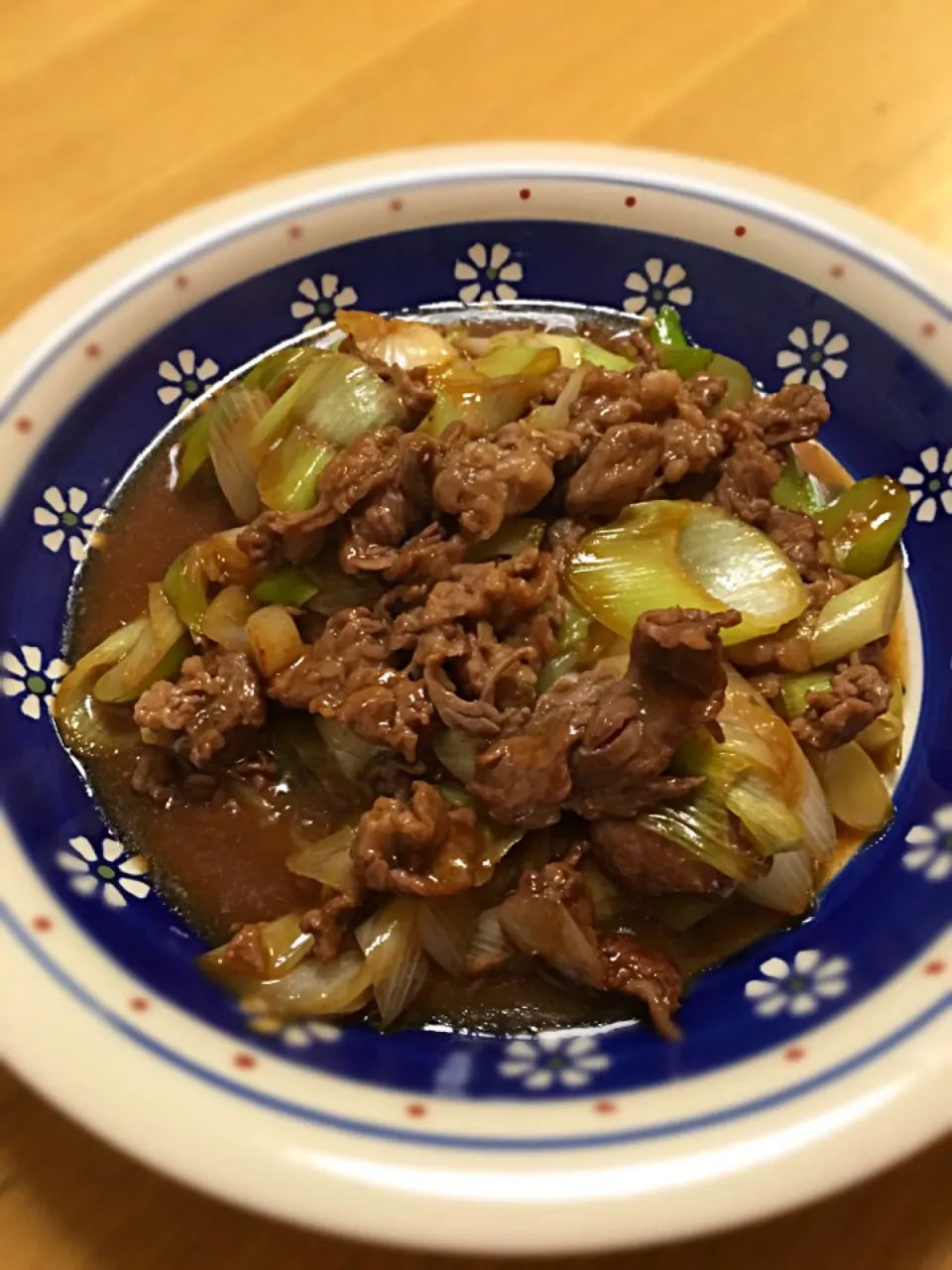 長ネギと牛肉のオイスターソース炒め|けんママさん