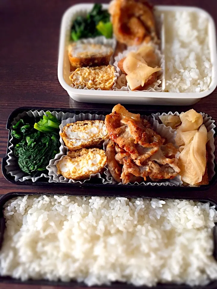 塩麹豚焼き、
大根とさつま揚げの炒め煮|まんまるさん