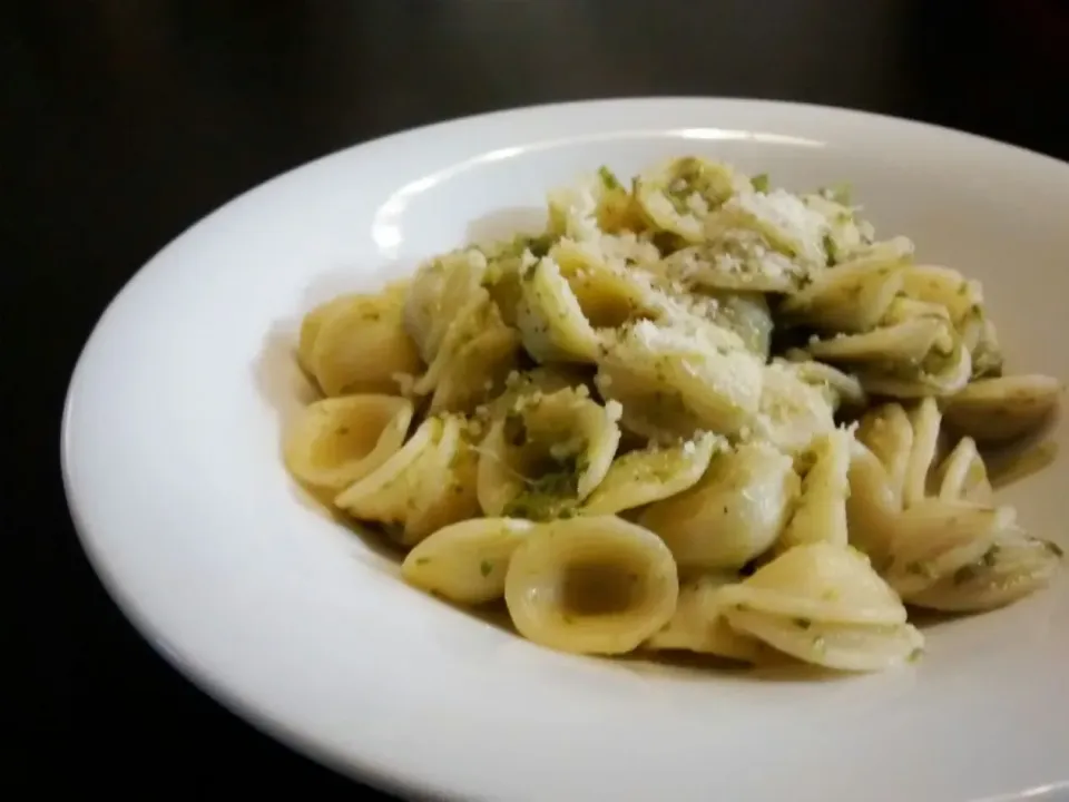 Orecchiette con cime di rapa (かぶら菜と耳たぶパスタ)|小鍋 (pentolina)さん