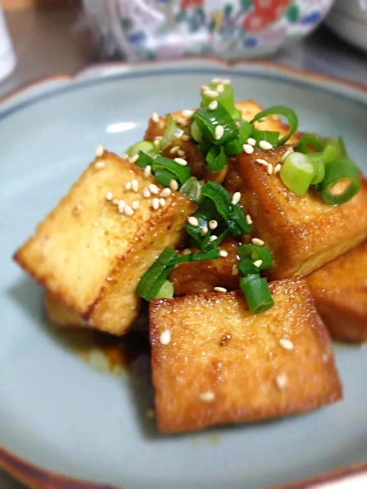 厚揚げの焼肉のタレ炒め|タロボーイさん