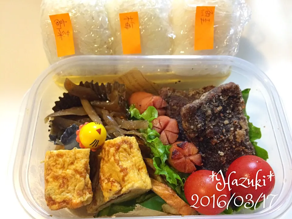 Snapdishの料理写真:3月17日(木) 高校生息子弁当🍱🍱|Hazukiさん