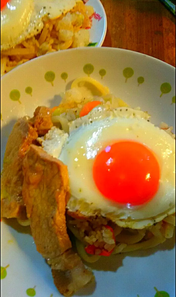 16'3/17 朝から😲焼うどんﾌﾟﾚｰﾄ🍳|メイメイda.さん