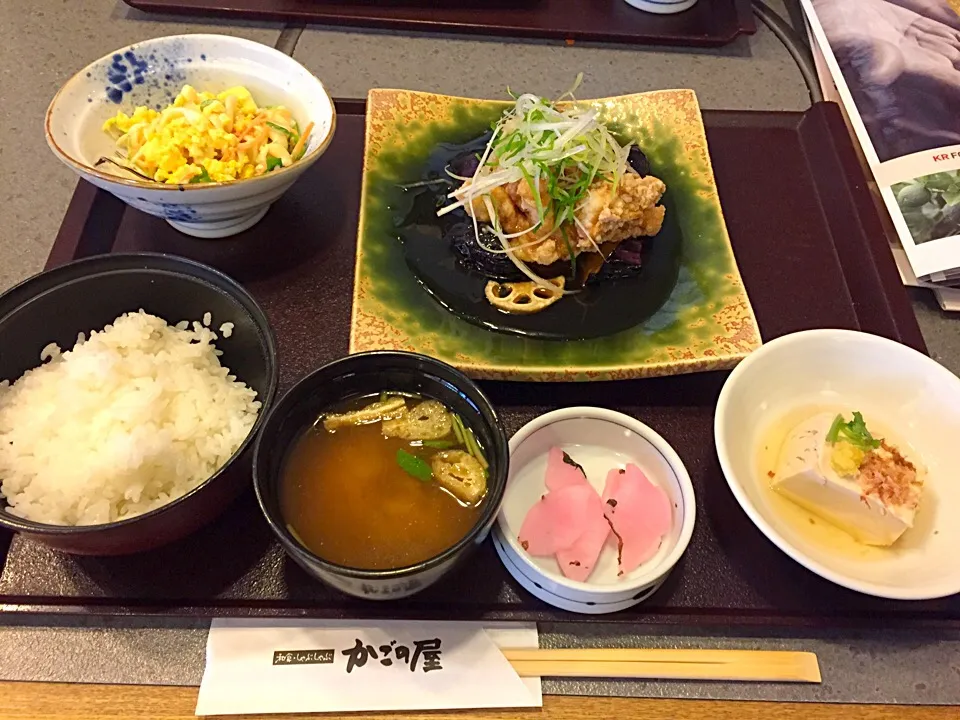 Snapdishの料理写真:鶏と野菜の和風甘酢あんかけ|Gashiさん