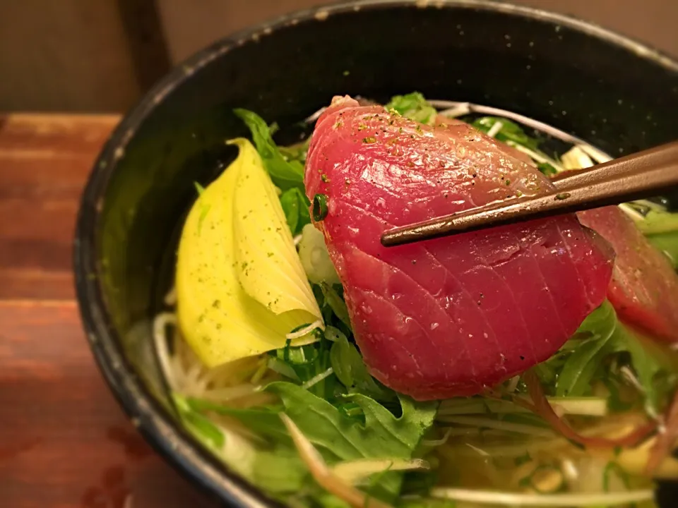 生鰹のスモークマリネそうめん6|半田手延べそうめんの店 阿波や壱兆さん