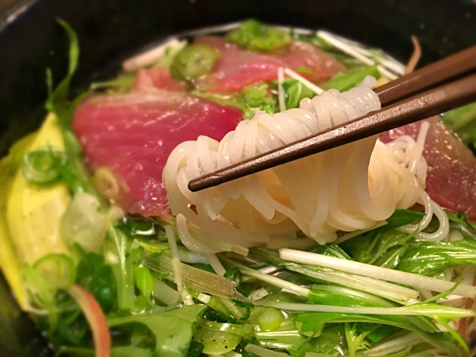 生鰹のスモークマリネそうめん7|半田手延べそうめんの店 阿波や壱兆さん