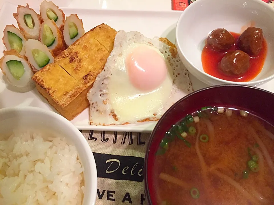 朝食のような夕飯|ゆずさん