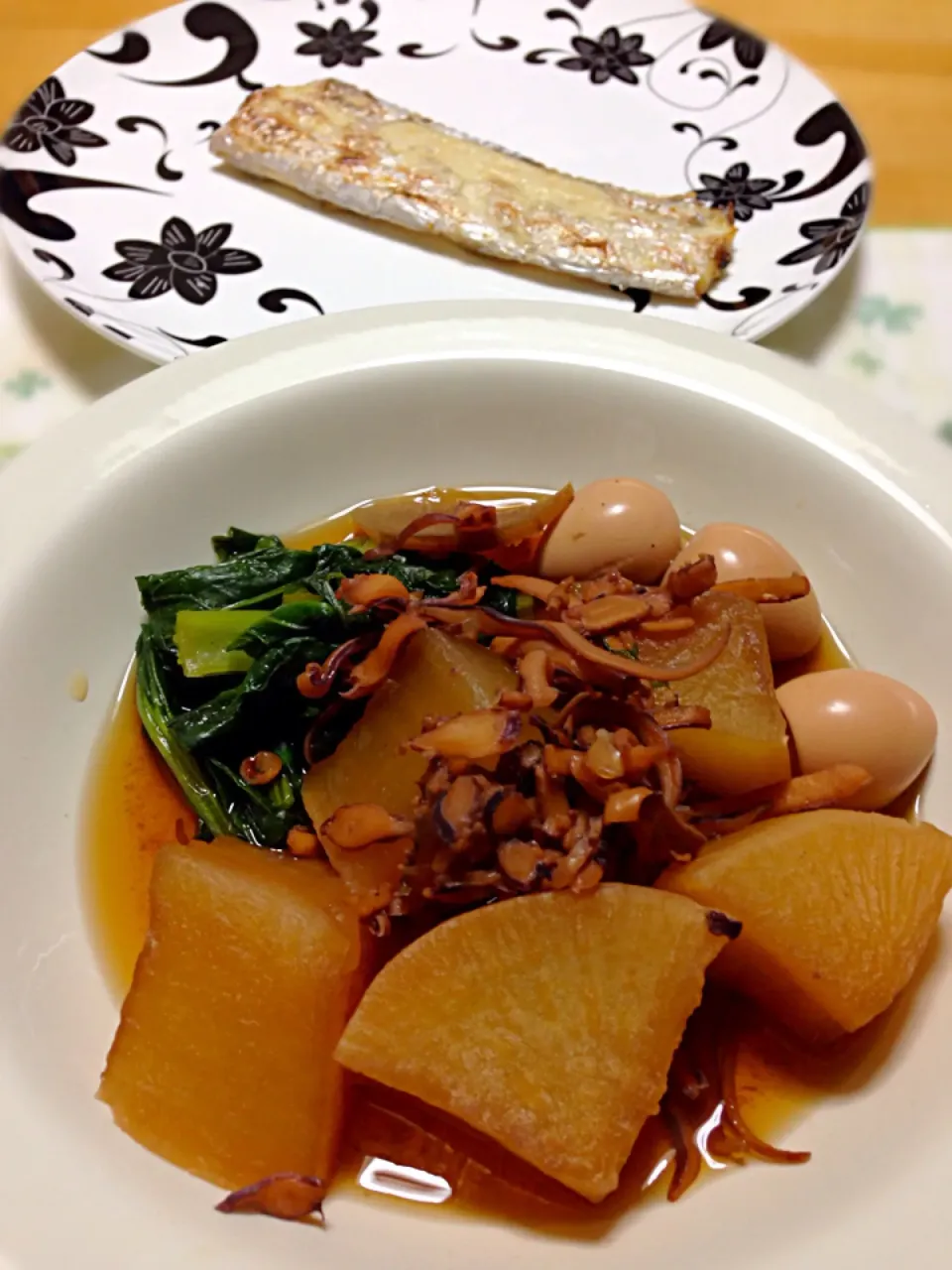 イカと大根の煮物
太刀魚の塩焼き|こいちさん