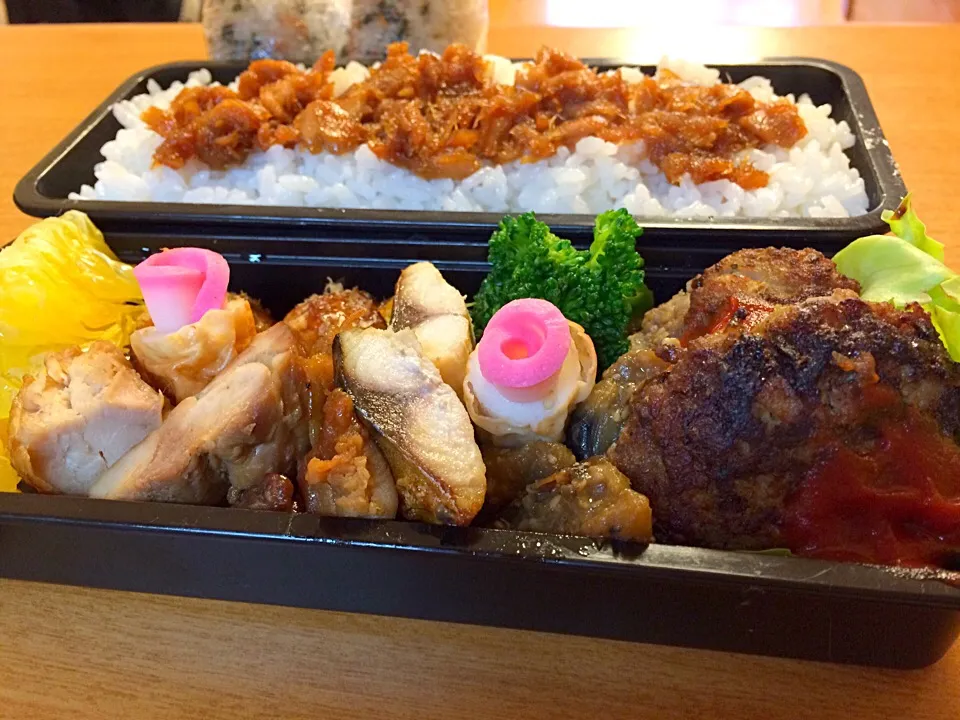 Snapdishの料理写真:3/18 今日の高1男子弁当^_^|chunさん