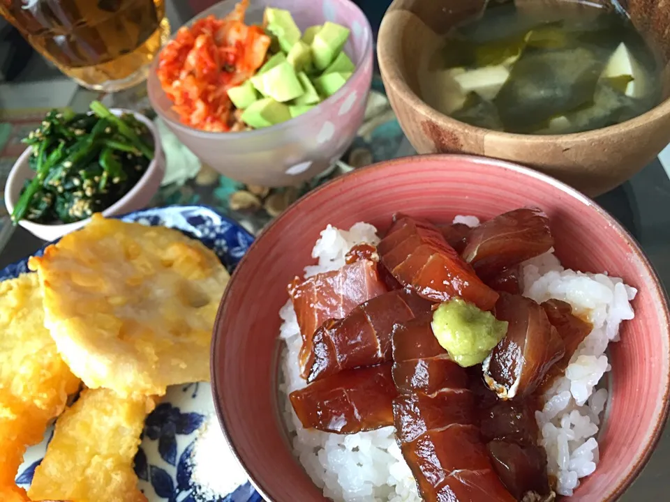 朝からもりもり🍚漬けマグロ😋|maipuさん