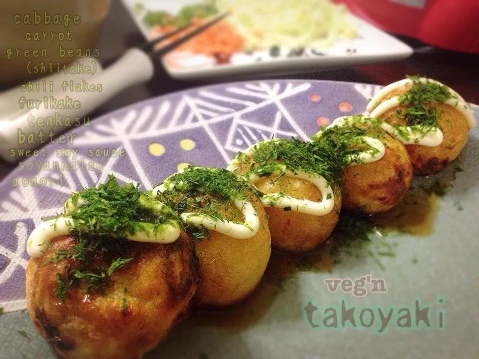 Veg'n Takoyaki 
ベジたこ焼き|Nyam | 照ちゃんさん