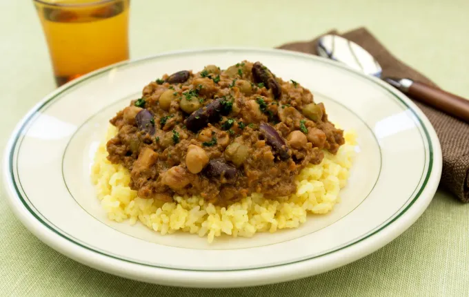 Snapdishの料理写真:大豆のお肉でヘルシードライカレー|マルコメ キッチンさん