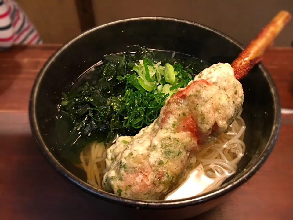 Snapdishの料理写真:竹ちくわの磯辺ドッグそうめん1|半田手延べそうめんの店 阿波や壱兆さん