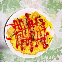 Snapdishの料理写真:エリンギと卵バター蒸し|viviさん