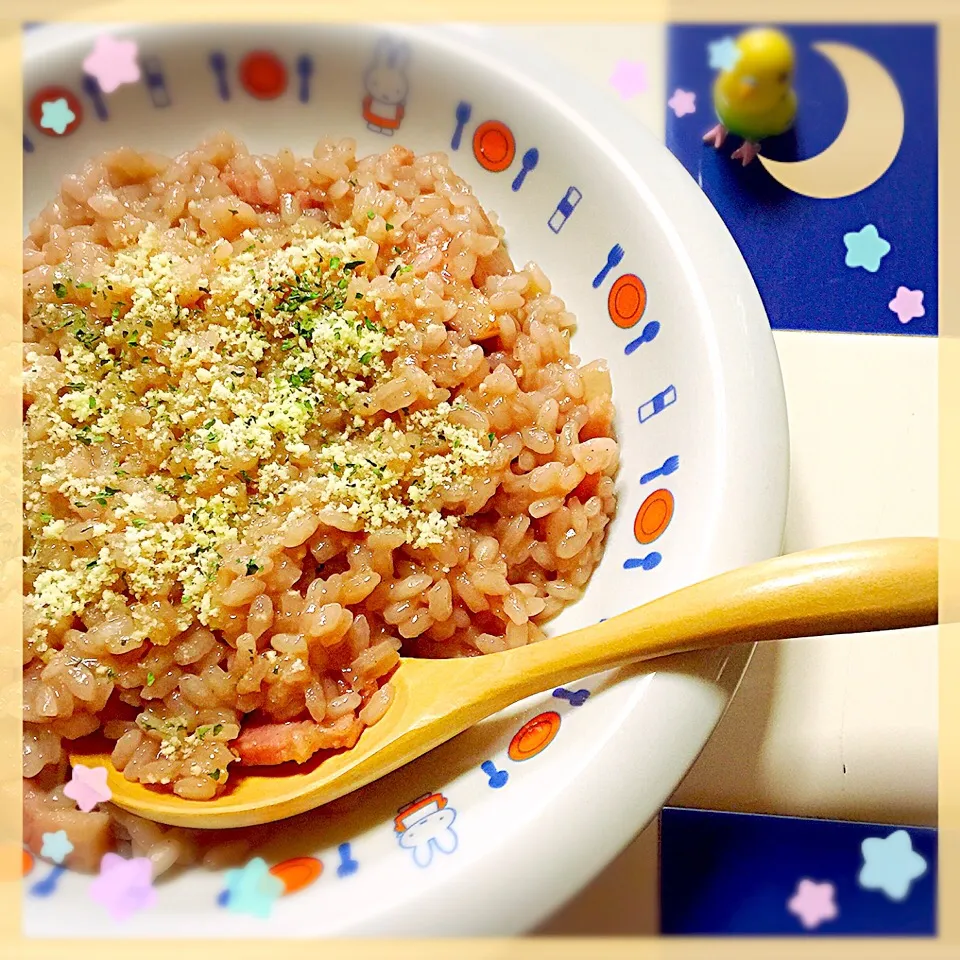 桜央里ちゃんの料理 ❤️
赤ワインリゾット🍷|きいこさん