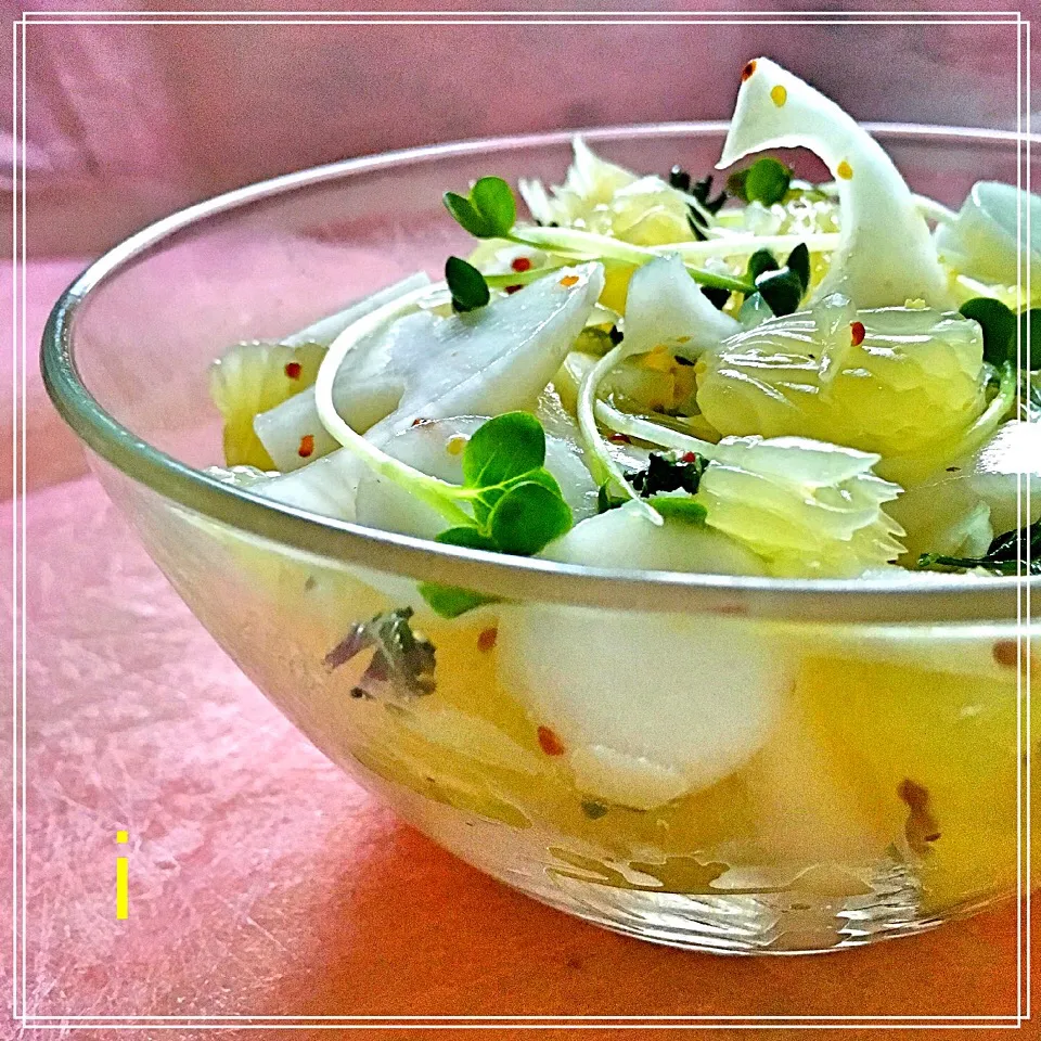 izoomの料理 文旦とかぶのマスタードサラダ 【Pomelo and turnip mustard salad】|izoomさん