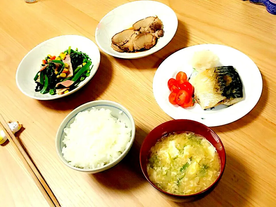 broiled mackerel for dinner|nene_rozieさん