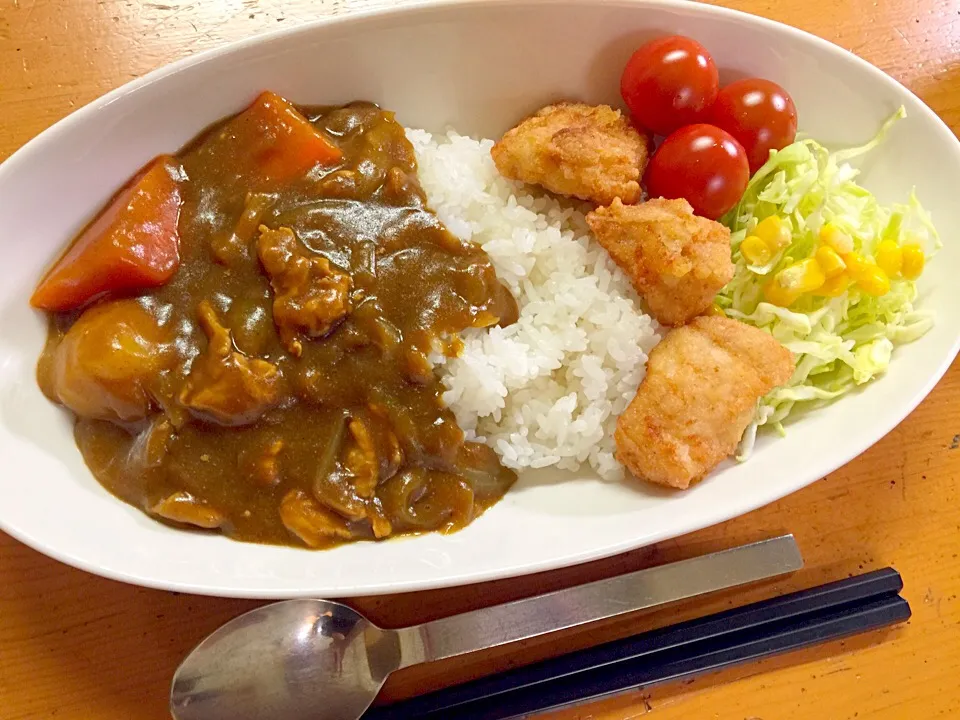 カレーと唐揚げ|ルドルフさん