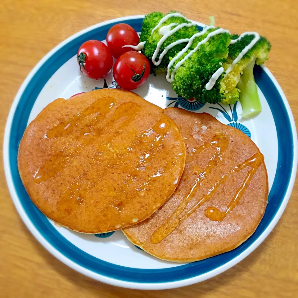 大豆と米糀のスイーツ粉でふわふわパンケーキ|かすみんさん