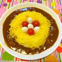 Snapdishの料理写真:イースター 巣ごもりカレー|あさん